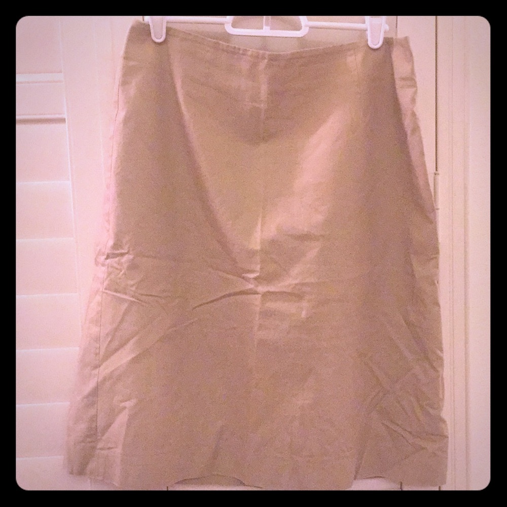 Ann Taylor. Skirt. Color: Tan